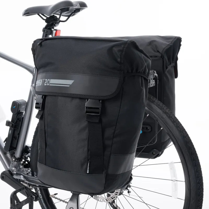 Oxford T20 QR Bicycle Pannier Bag 20L - Black-2