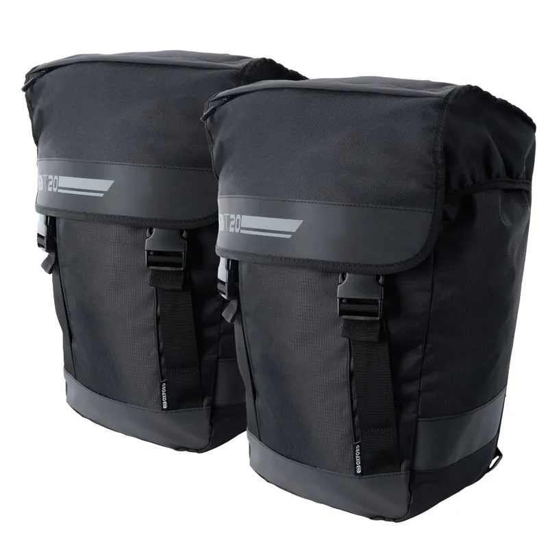 Oxford T20 QR Bicycle Pannier Bag 20L - Black-1