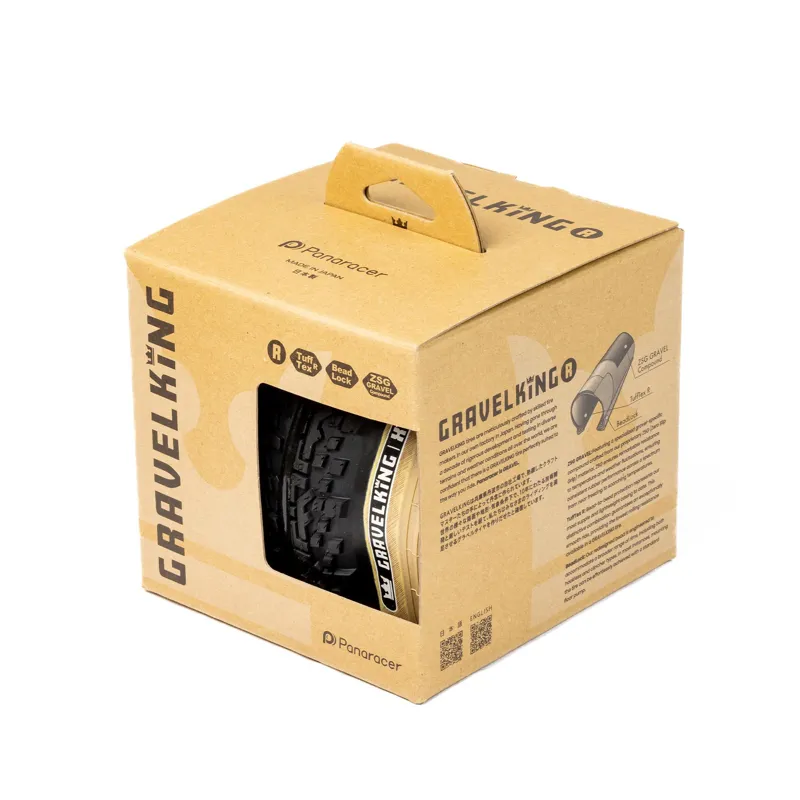 Panaracer GravelKing Semi Slick R-Line TLR 700c Gravel Tyre - Black/Amber-4