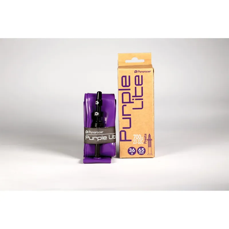 Panaracer Purple Lite TPU 700c Inner Tube Gravel 32-47c Valve - Purple-1