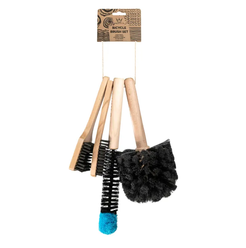 Peatys 4-Piece Bike Brush Set - Complete Bicycle Cleaning Kit