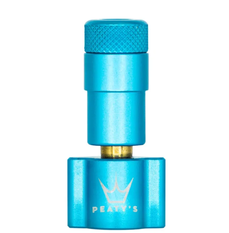Peatys Holeshot CO2 Tyre Inflator Head - Turquoise