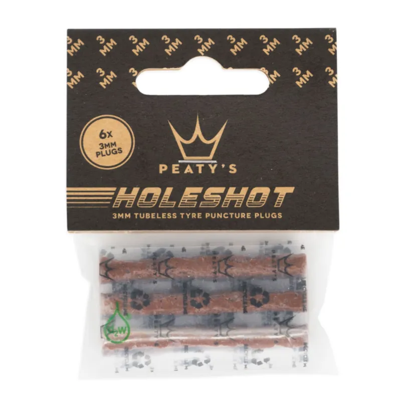 Peatys Holeshot Tubeless Puncture Plugger Refill Pack - 6x 3mm