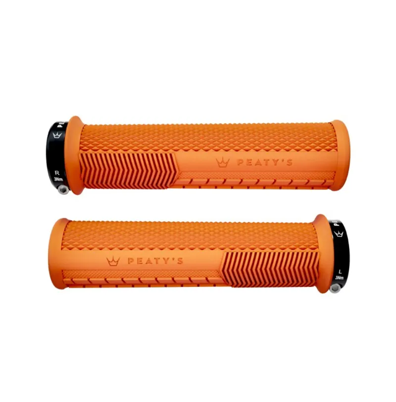 Peatys Monarch Knurl Handlebar Grip Thin 30-32mm - Mango