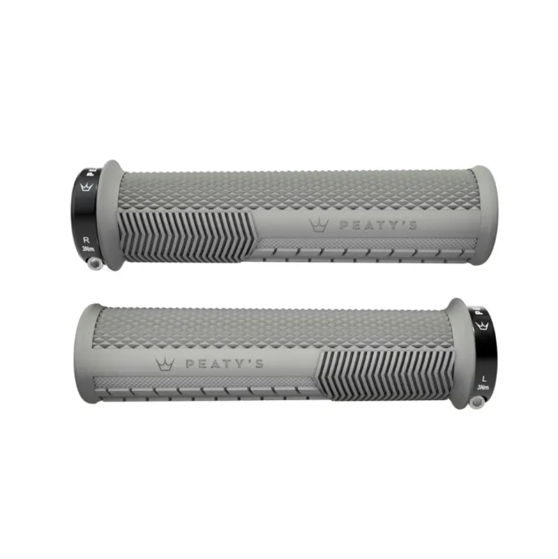 Peatys Monarch Knurl Handlebar Grip Thin 30-32mm - Slate