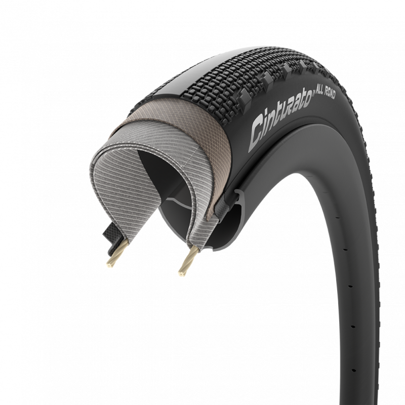Pirelli Cinturato All Road 700c Tubeless Ready Gravel Bike Tyre - Black-2