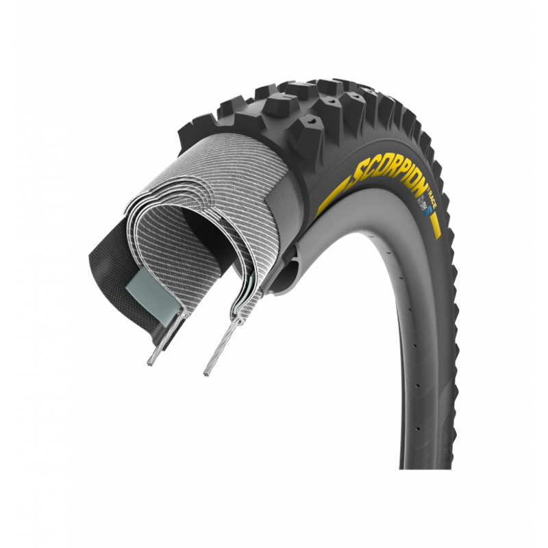 Pirelli Scorpion Race DH S DualWALL+ Mountain Bike Downhill Tyre - Yellow-5