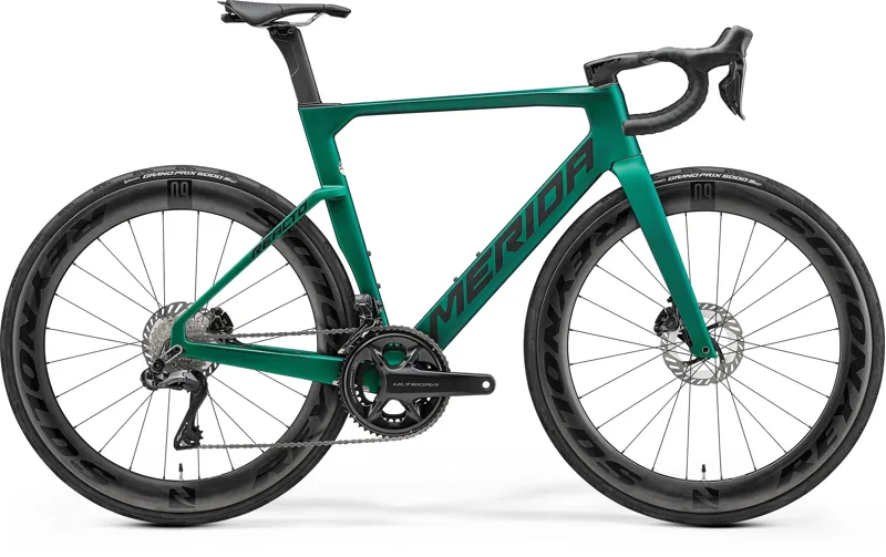 2025 Merida Reacto 8000 Road Bike - Green/Black