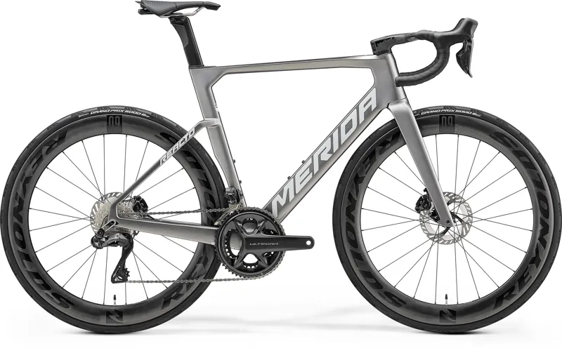 2025 Merida Reacto 8000 Road Bike - Gunmetal Grey/Silver