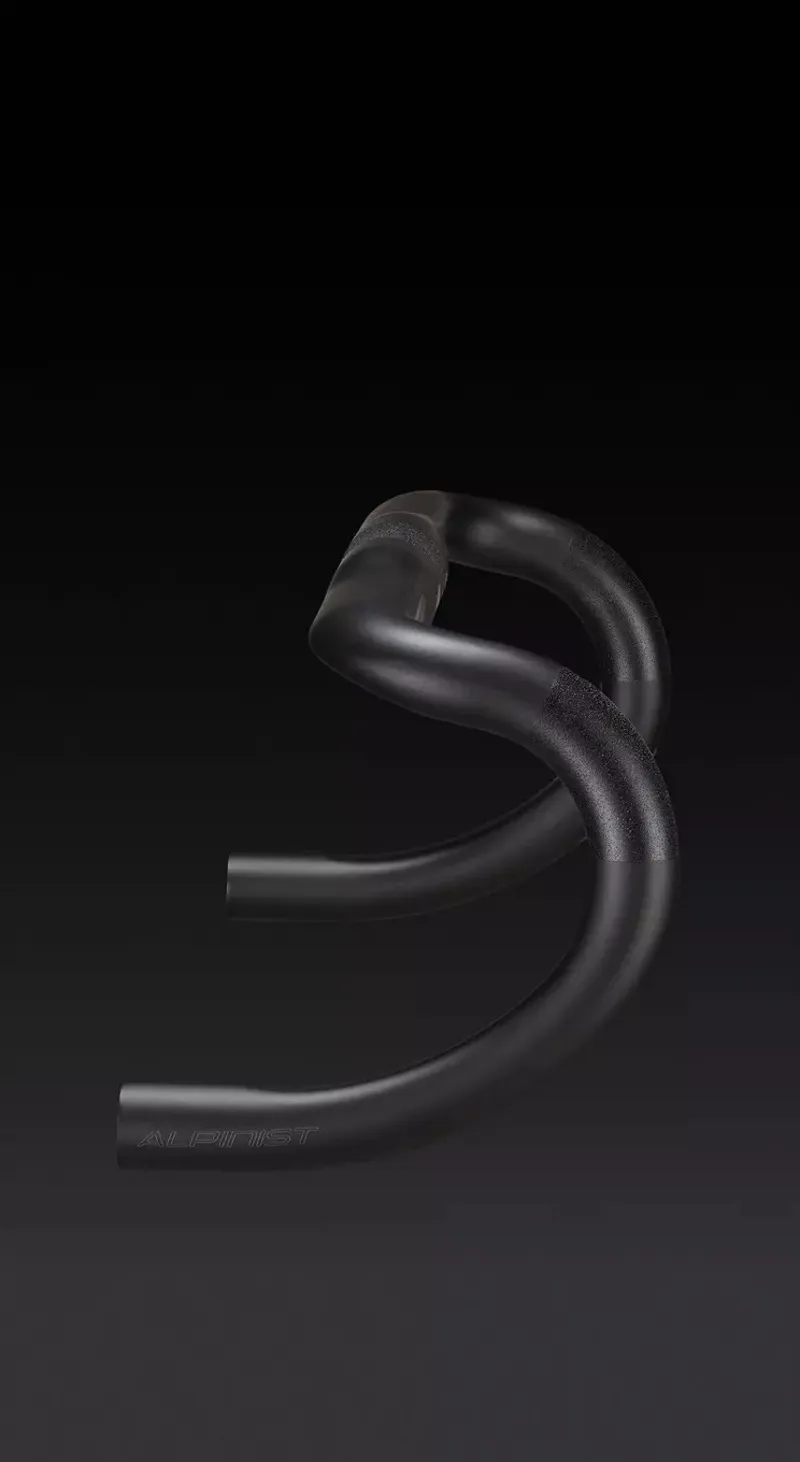 Roval Alpinist Road Bike Drop Handlebars - Satin Carbon/Gloss Black-6