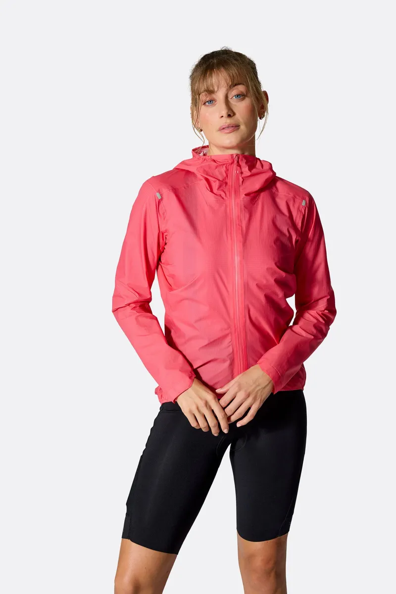 Rab Cinder Phantom Womens Waterproof Mountain Bike Jacket - Hibiscus-2