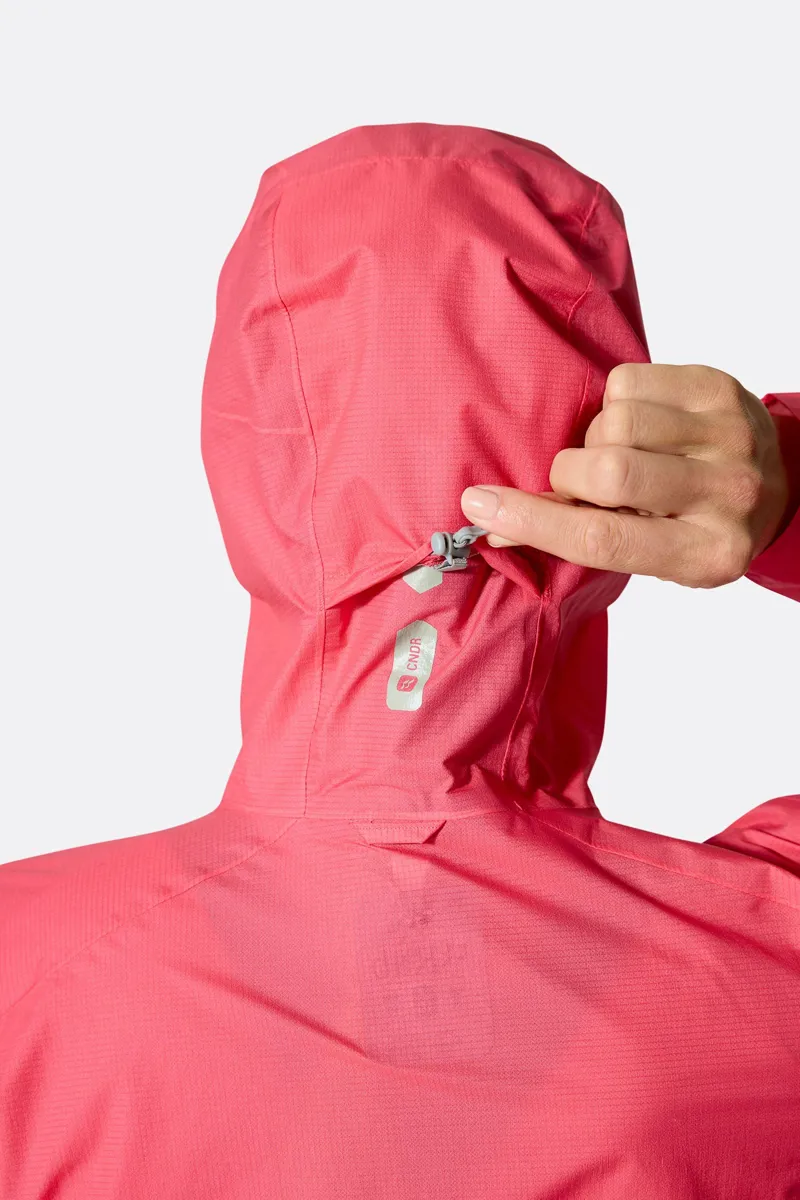 Rab Cinder Phantom Womens Waterproof Mountain Bike Jacket - Hibiscus-5
