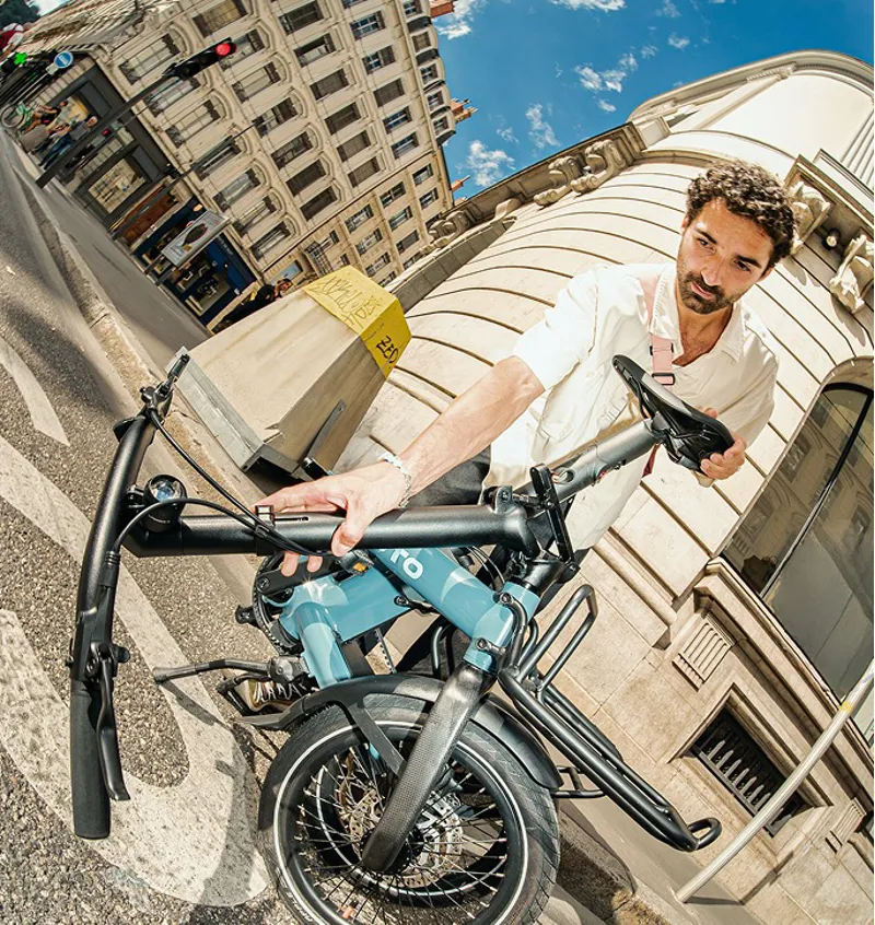 UTO Morning Pro16 Folding Electric Bike - Taupe-6