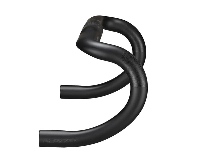 Roval Alpinist Road Bike Drop Handlebars - Satin Carbon/Gloss Black-1