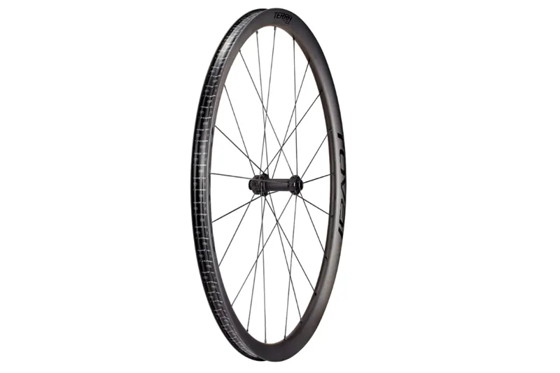 Roval Terra CLX II 700c Front Wheel - Satin Carbon/Gloss Black