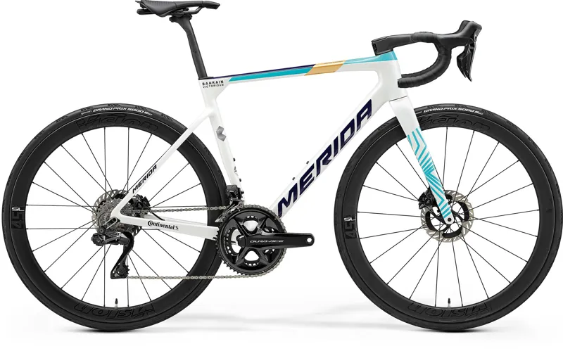 2025 Merida Scultura Team Road Bike - Teal/Pearl