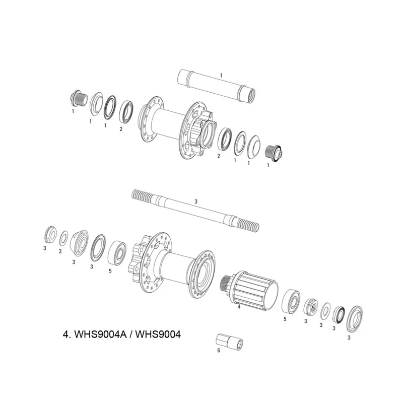 SRAM Spare Wheel Spare Parts Kit Freehub Body X-9 V2 Rear-1