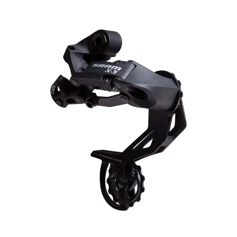 SRAM X3 Mountain Bike Rear Derailleur 7/8-Speed Long Cage - Black