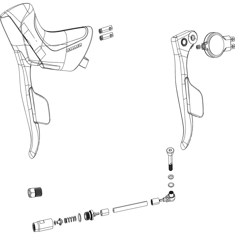 SRAM Apex Rival Force Red and SD DB Apex D1 Shifter Clamp Kit ED
