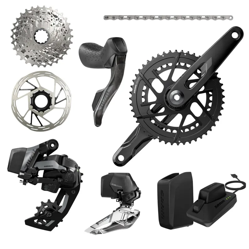 SRAM Rival AXS E1 2x Groupset Direct Mount 48-35T - Black