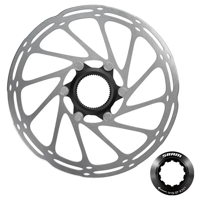 SRAM 2-Piece Centerlock Rounded Centerline Rotor - Black