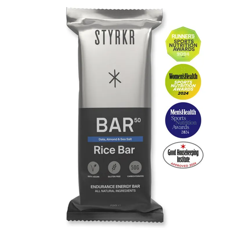 STYRKR Bar50 High Carb Rice Energy Bar - Date/Almond/Sea Salt