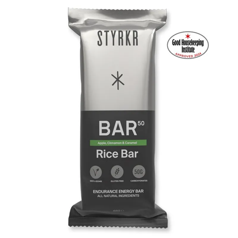 STYRKR Bar50 High Carb Rice Energy Bar - Apple/Cinnamon/Caramel