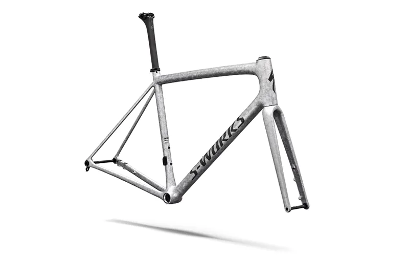 2026 S-Works Aethos 2 FACT 12r Carbon Road Bike Frameset - Gloss Silver-1
