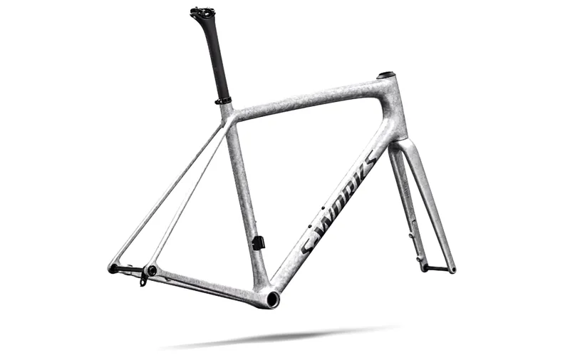2026 S-Works Aethos 2 FACT 12r Carbon Road Bike Frameset - Gloss Silver-2