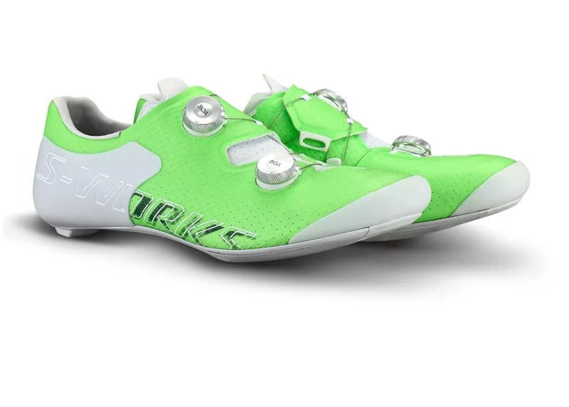 S-Works Ares 2 Road Cycling Shoes - Green Gecko-1