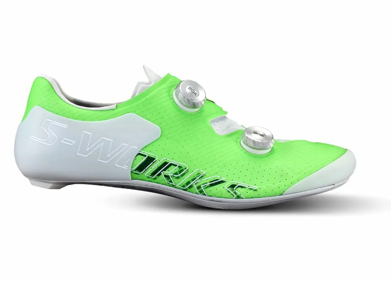 S-Works Ares 2 Road Cycling Shoes - Green Gecko