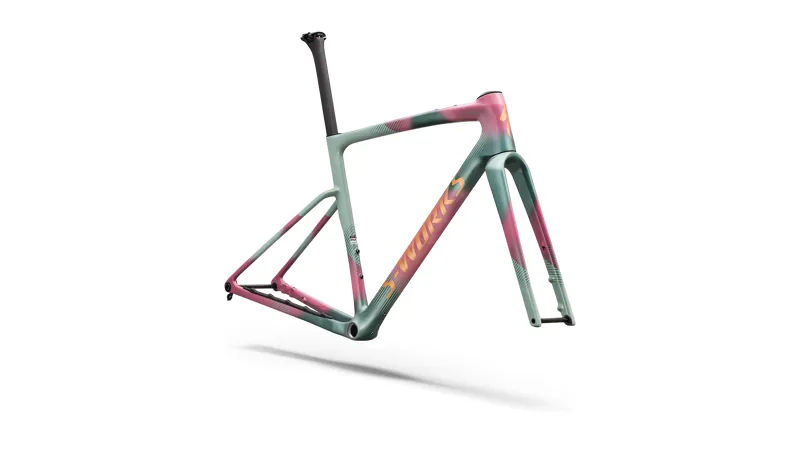 2027 S-Works Crux 5 Gravel Bike Frameset - Agave Grey/Phonton Tint-1