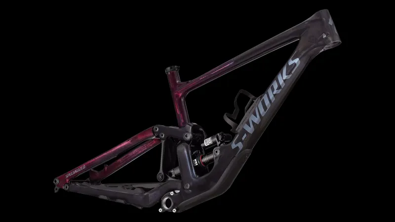 2025 S-Works Enduro Mountain Bike Frameset - Gloss Rebel Pink Tint Carbon-1