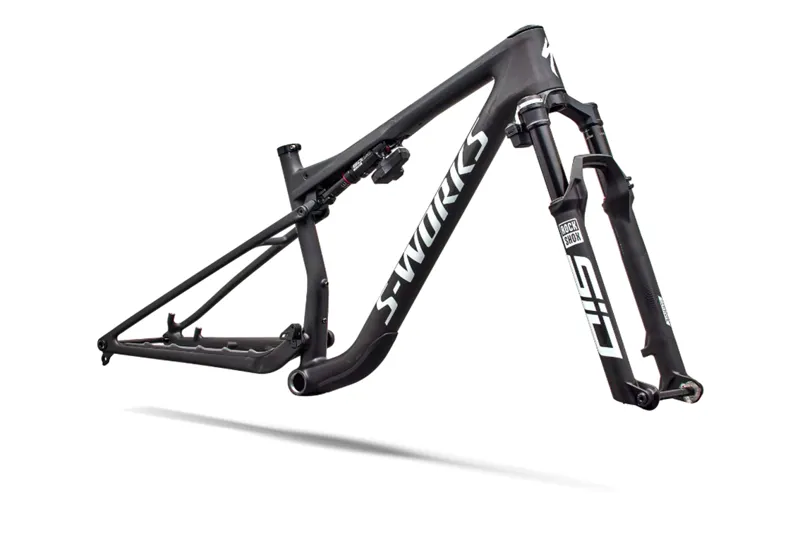 2027 S-Works Epic 9 XC Mountain Bike Frameset - Satin Carbon/White Silver-1