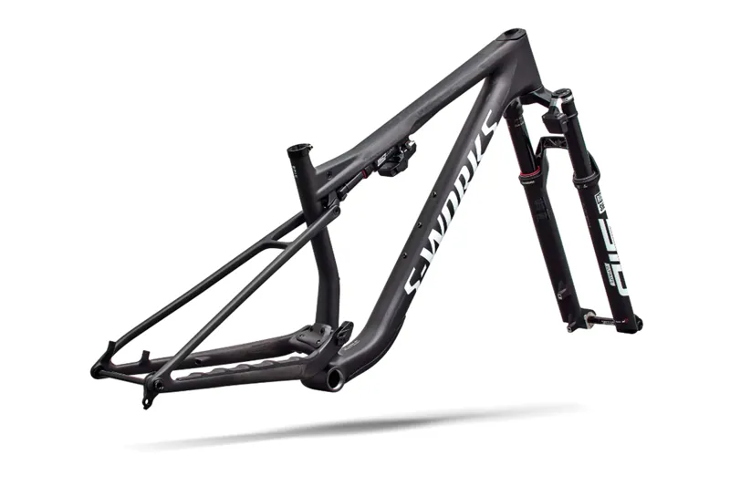 2027 S-Works Epic 9 XC Mountain Bike Frameset - Satin Carbon/White Silver-2