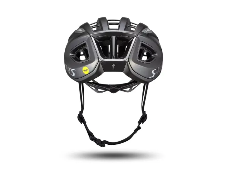 S-Works Prevail 3 Road Cycling Helmet - Black/Chrome-3