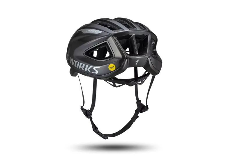 S-Works Prevail 3 Road Cycling Helmet - Black/Chrome-2