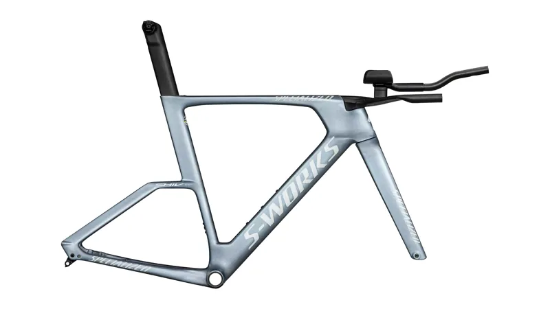 2026 S-Works Shiv TT Module Triathlon Bike Frame - Gloss Glacial Metallic