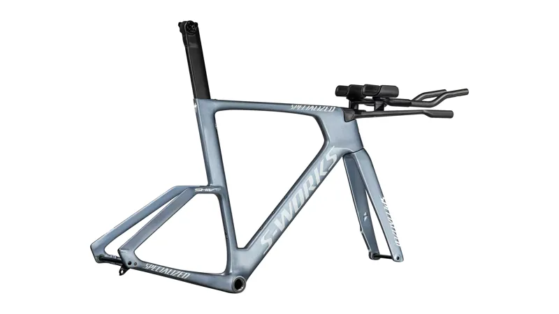 2026 S-Works Shiv TT Module Triathlon Bike Frame - Gloss Glacial Metallic-2