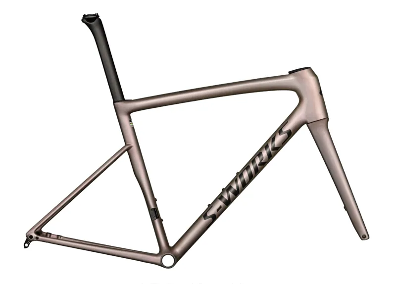 2025 S-Works Tarmac SL8 Road Bike Frameset - Viavi Red Gold Over Silver-2