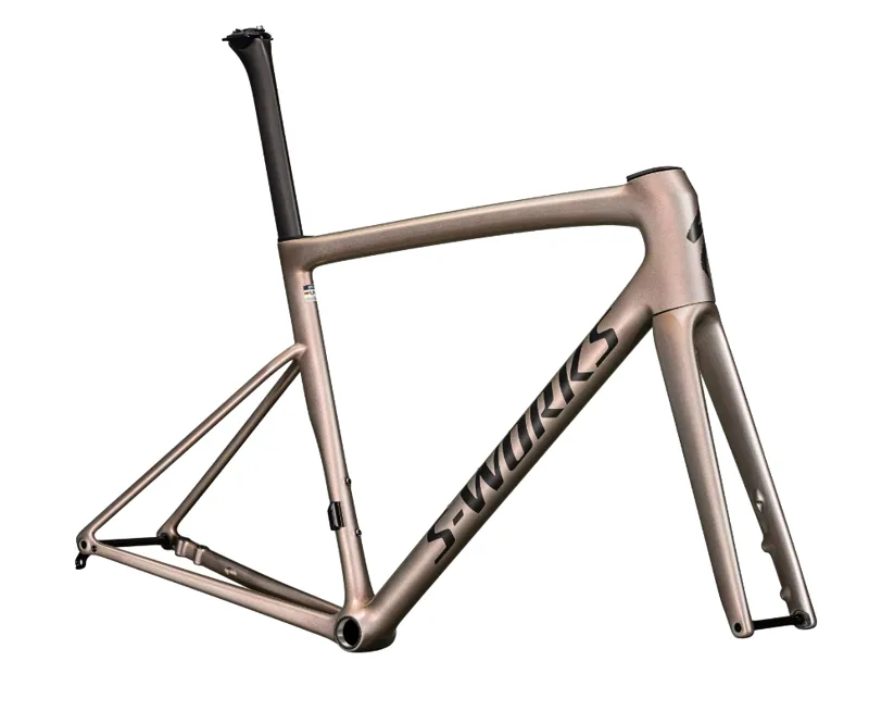 2025 S-Works Tarmac SL8 Road Bike Frameset - Viavi Red Gold Over Silver