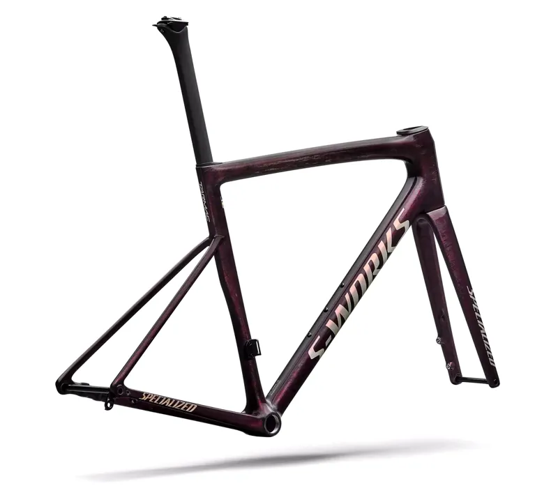 2026 S-Works Tarmac SL8 Road Bike Frameset - Gloss Carbon/Bordeaux-2