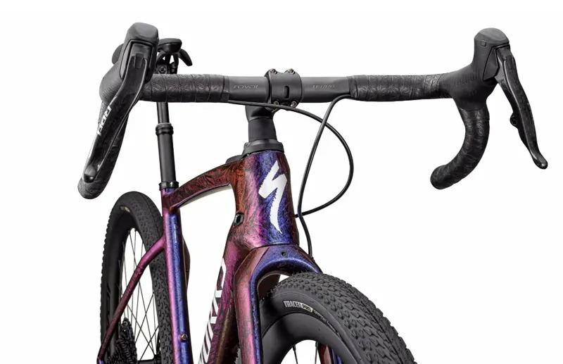 2025 S-Works Turbo Creo 2 Electric Road Bike - Gloss Carbon/Red to Blue-4