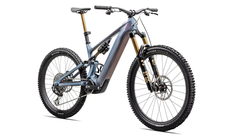 2026 S-Works Turbo Levo 4 Electric Mountain Bike - Gloss Glacial Metallic-1