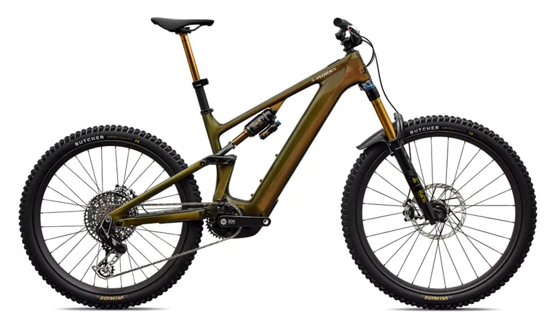 2026 S-Works Turbo Levo 4 Electric Mountain Bike - Laurel Green/Burnt Gold