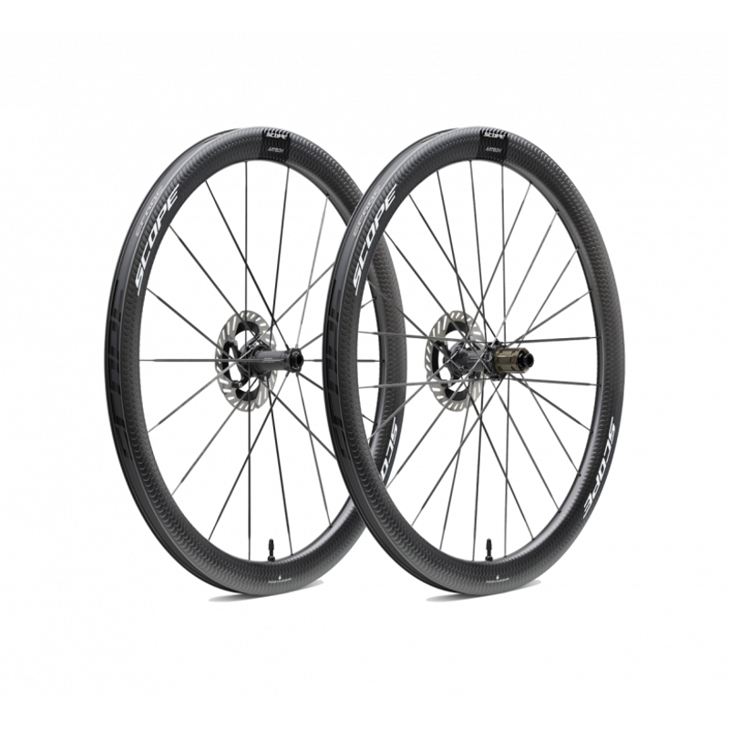 Scope Cycling ARTECH 4 Disc Brake Carbon 700c Road Wheelset SRAM - White