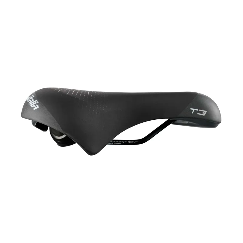 Selle Italia T 3 Flow Commuter Bike Saddle S2 - Black-1
