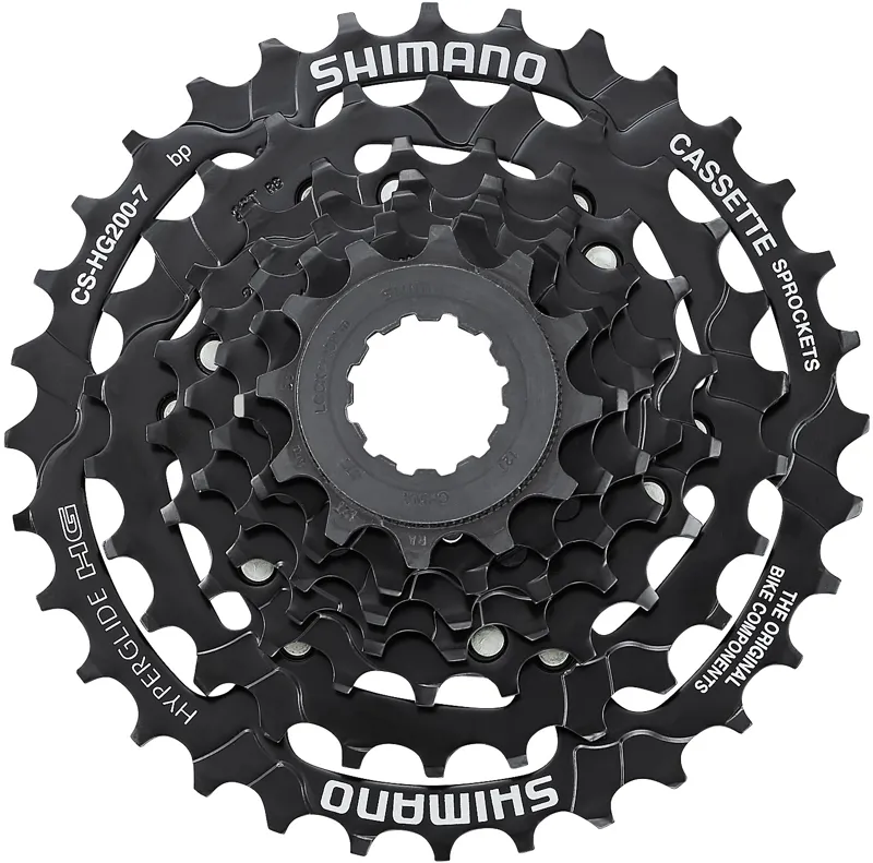 Shimano Alivio CS-HG200 7-Speed Cassette 12-32T - Black