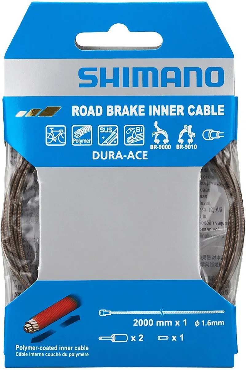 Shimano Dura-Ace Road Polymer Coated Brake Inner 1.6mm x 2000mm - Silver