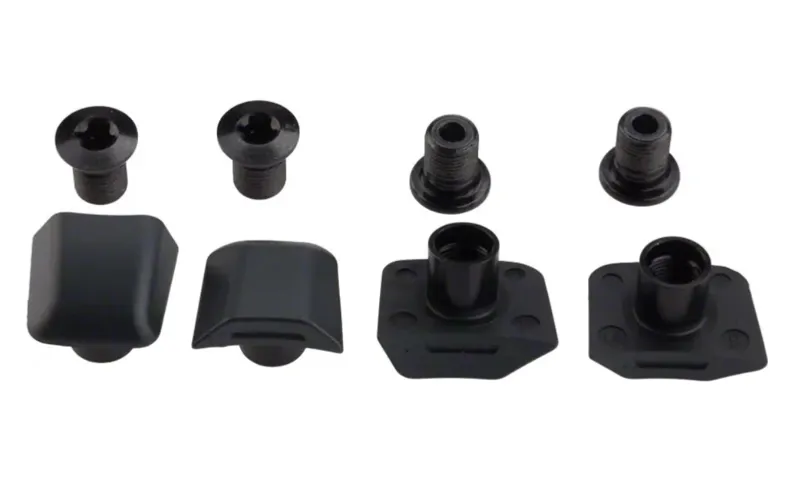 Shimano FC-6800 46-36T Gear Fixing Bolt and Nut M8 x 10.1mm and Nut - Set of 4